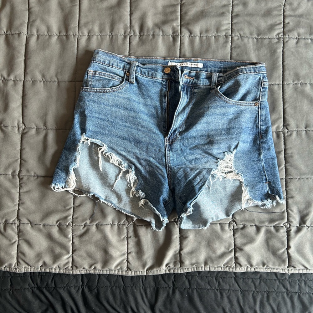 Distressed Denim Women Shorts